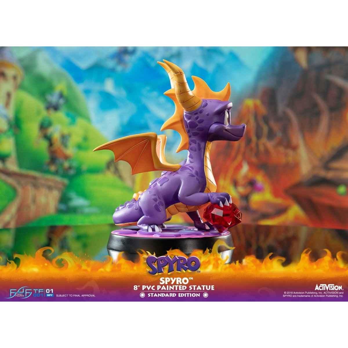 First 4 Figures - Spyro the Dragon - Spyro Statue Edition Standard 20cm - flash vidéo