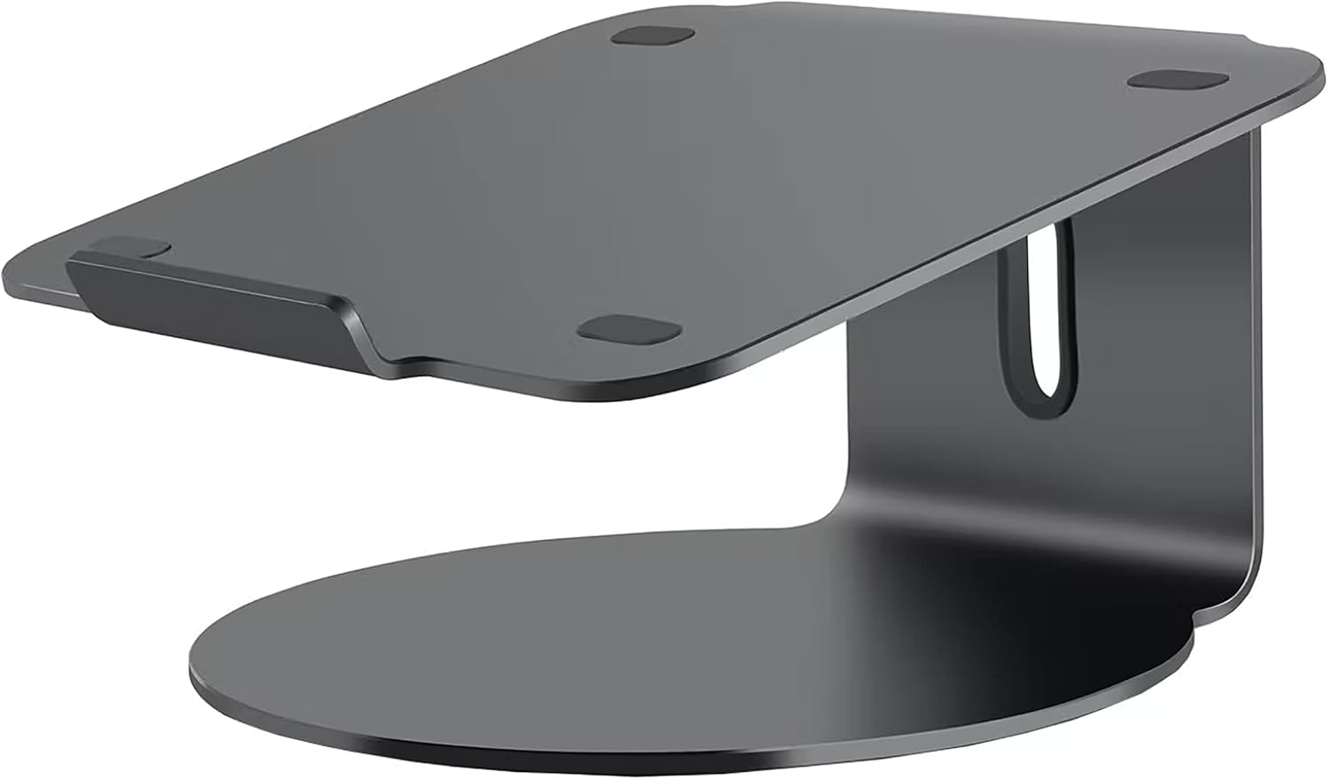 POUT - EYES4 "Support pour ordinateur portable en aluminium 360° " Argent - flash vidéo