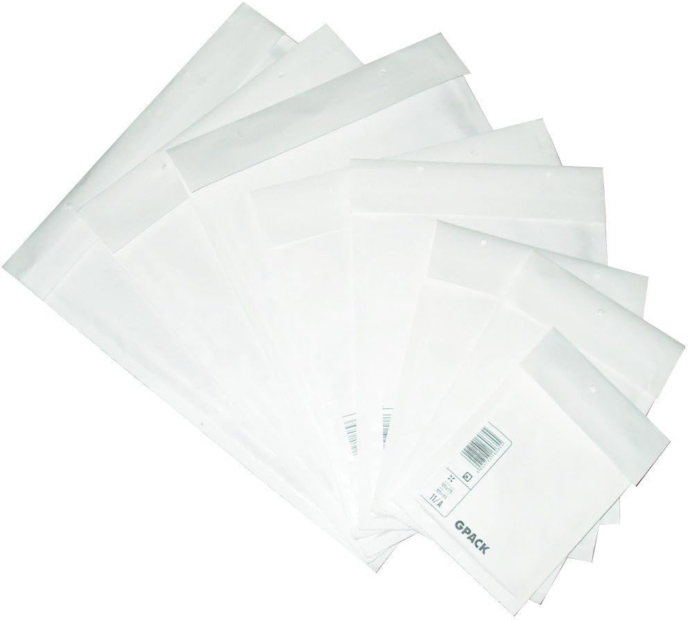 100 enveloppes blanches bulle format grand, 370 x 290 - flash vidéo