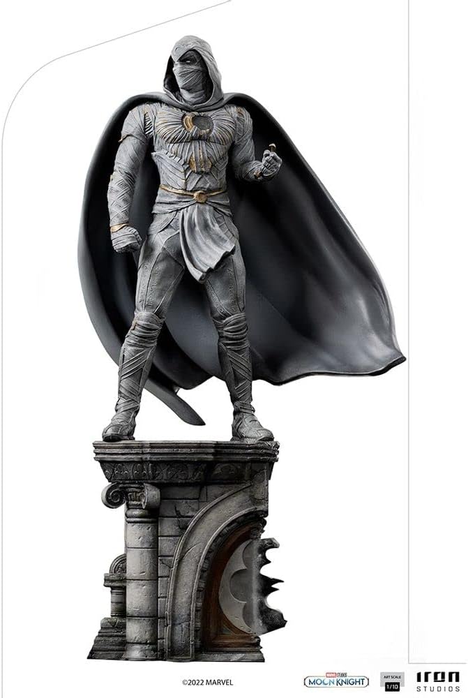 Iron Studios - Arts Scale 1/10 - Marvel - Moon Knight - Moon Knight Statue 30cm - flash vidéo