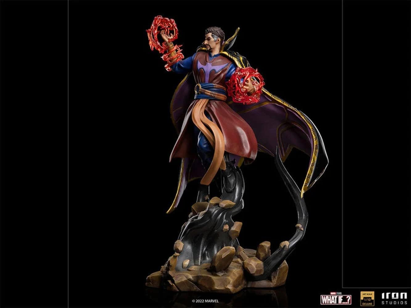 Iron Studios - Deluxe Arts Scale 1/10 - Marvel - What If...? - Doctor Strange Supreme Statue 27cm - flash vidéo