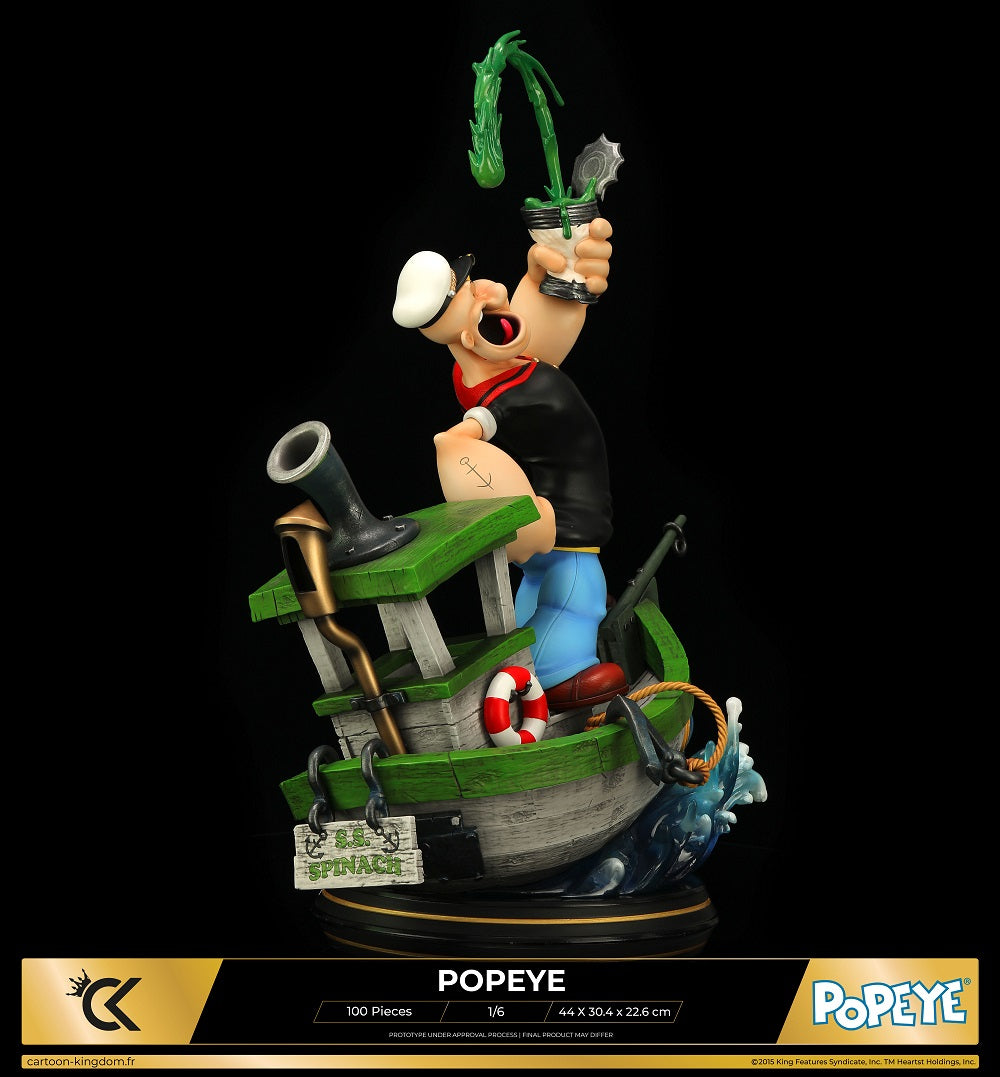 Cartoon Kingdom - 1:6 Statues - Popeye "Spinash Version" Statue 44cm - flash vidéo