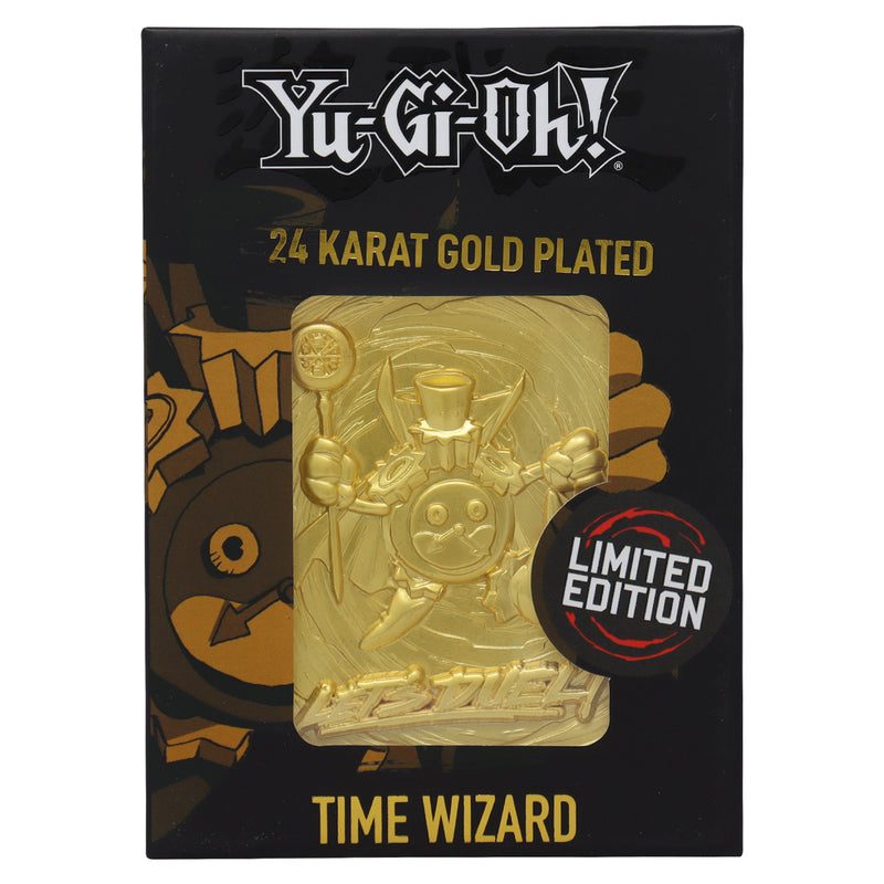 Yu-Gi-Oh! - Lingot Plaqué Or 24 Carats "Magicien du Temps" en Édition Limitée