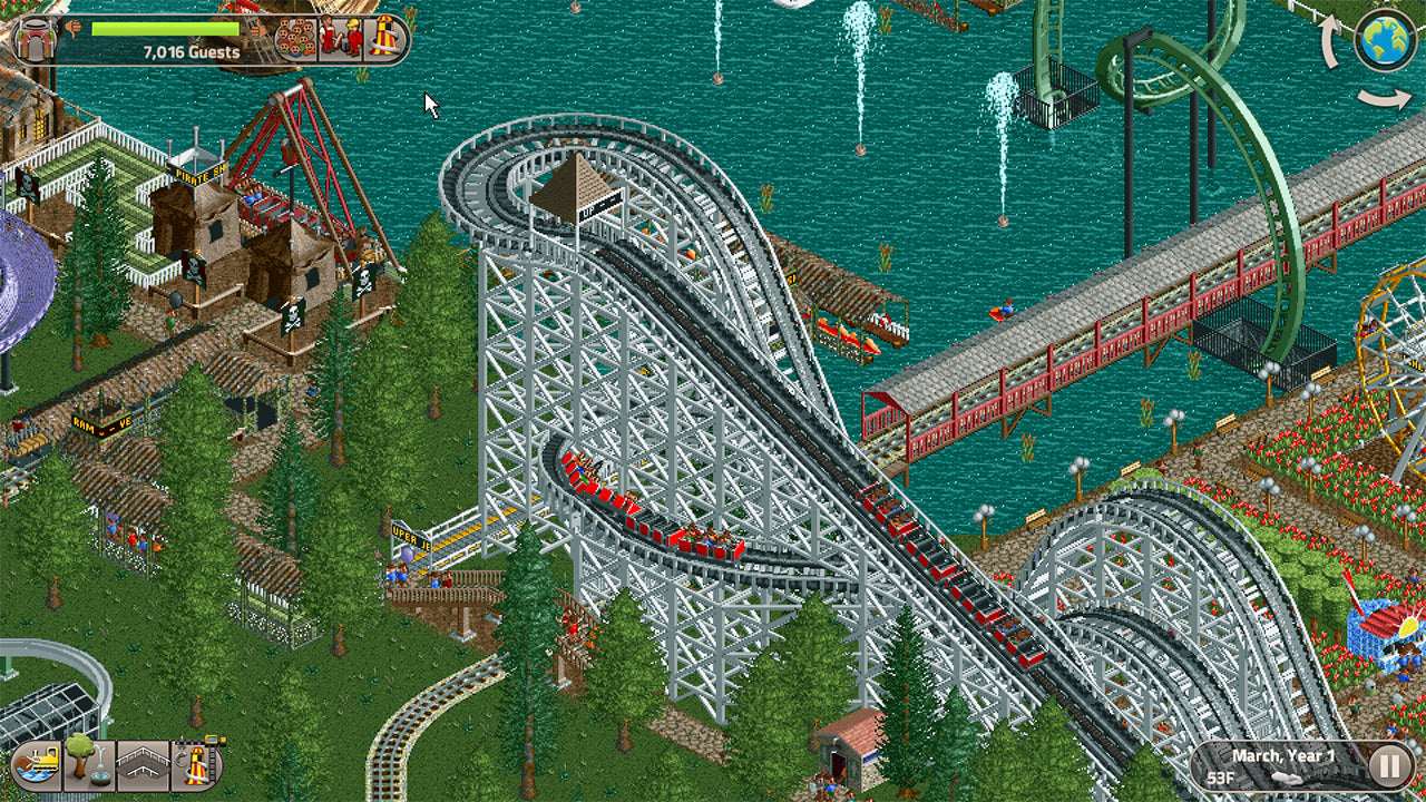 Rollercoaster Tycoon Classic - flash vidéo