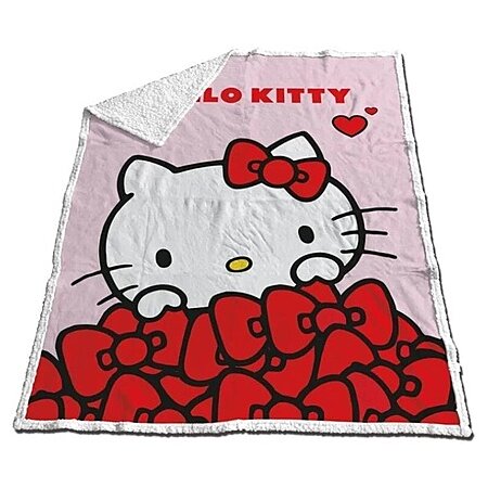 Hello Kitty - Plaid Sherpa (130x170cm) - flash vidéo
