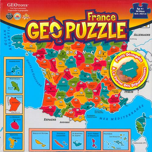 Geopuzzle France departementale - flash vidéo