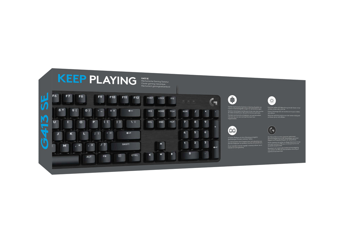 Logitech Clavier mécanique de jeu G413 - Azerty BE