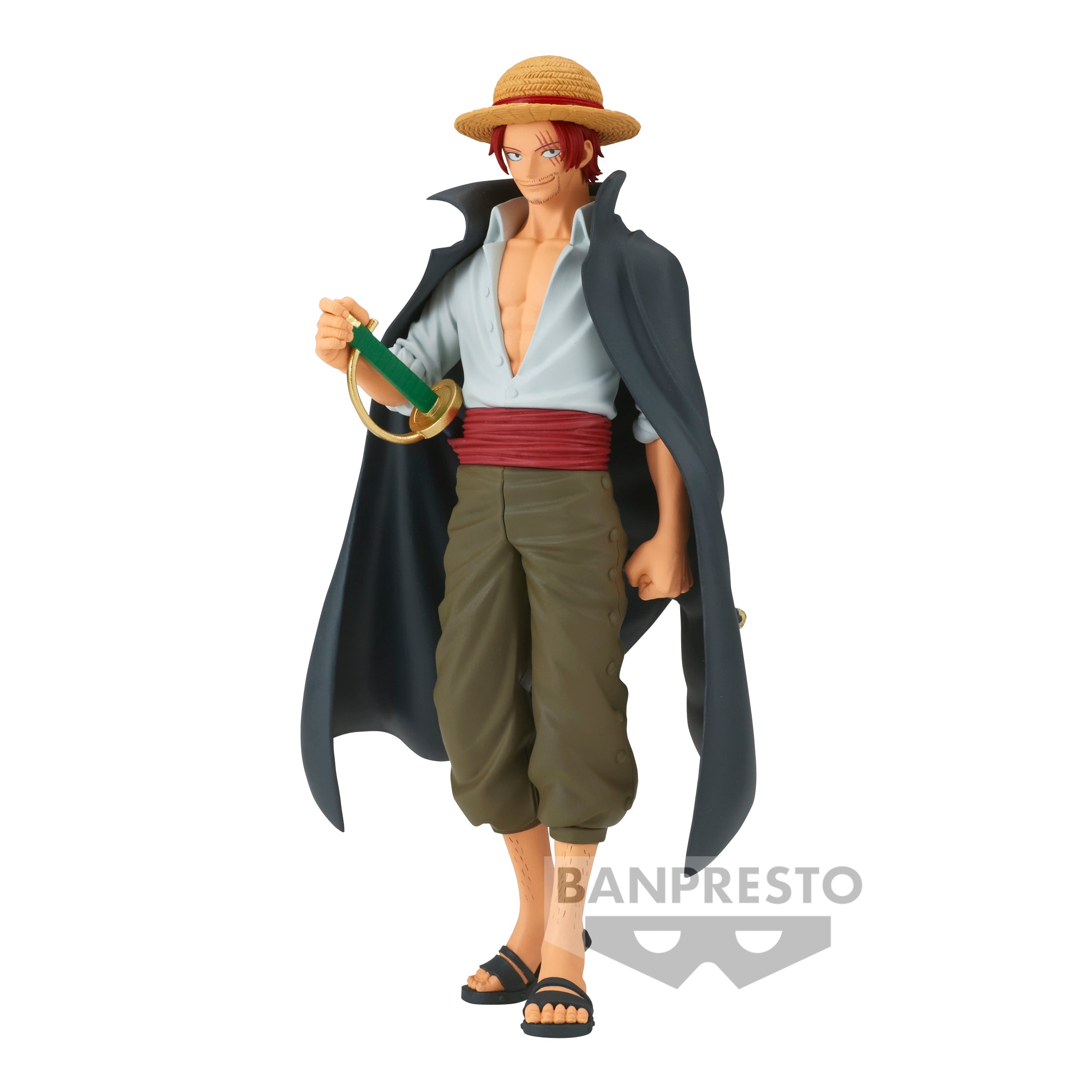 One Piece - DXF - The Grandline Series - Shanks Statue 16cm - flash vidéo
