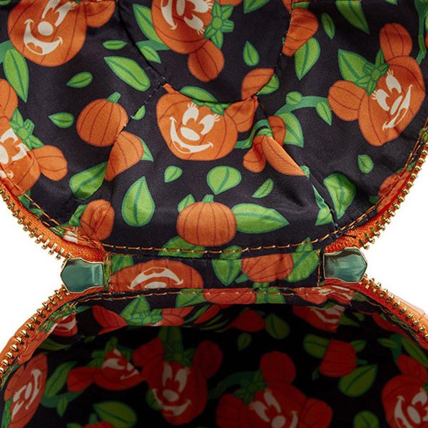 Loungefly: Disney - Minnie Mouse - Glow Face Pumpkin Minnie Figural Crossbody Bag - flash vidéo