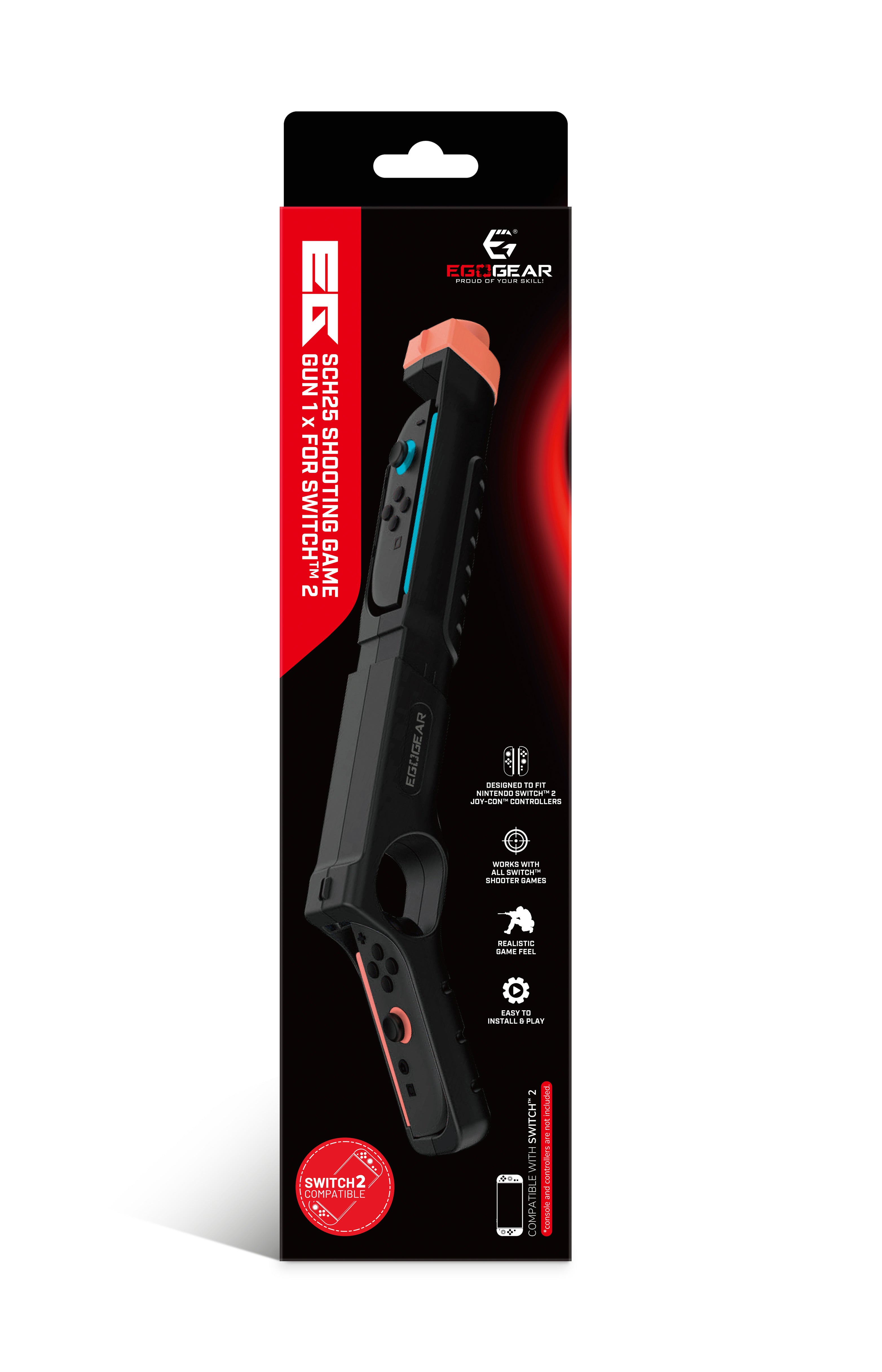 EgoGear - Fusil de jeu de tir SC25 pour Joy-Con de Switch 2