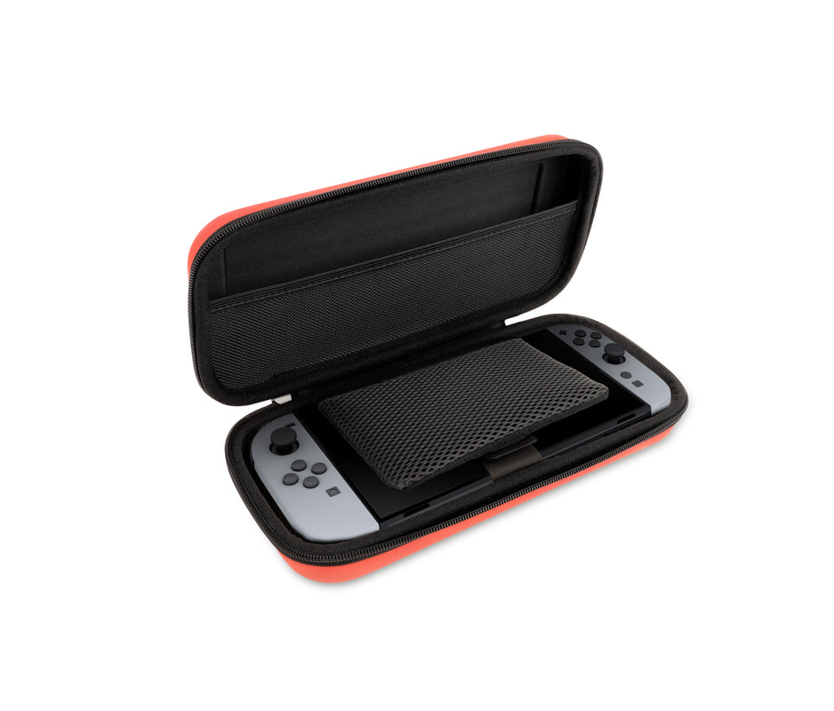 Pochette de transport rigide rouge clair pour Nintendo Switch 2