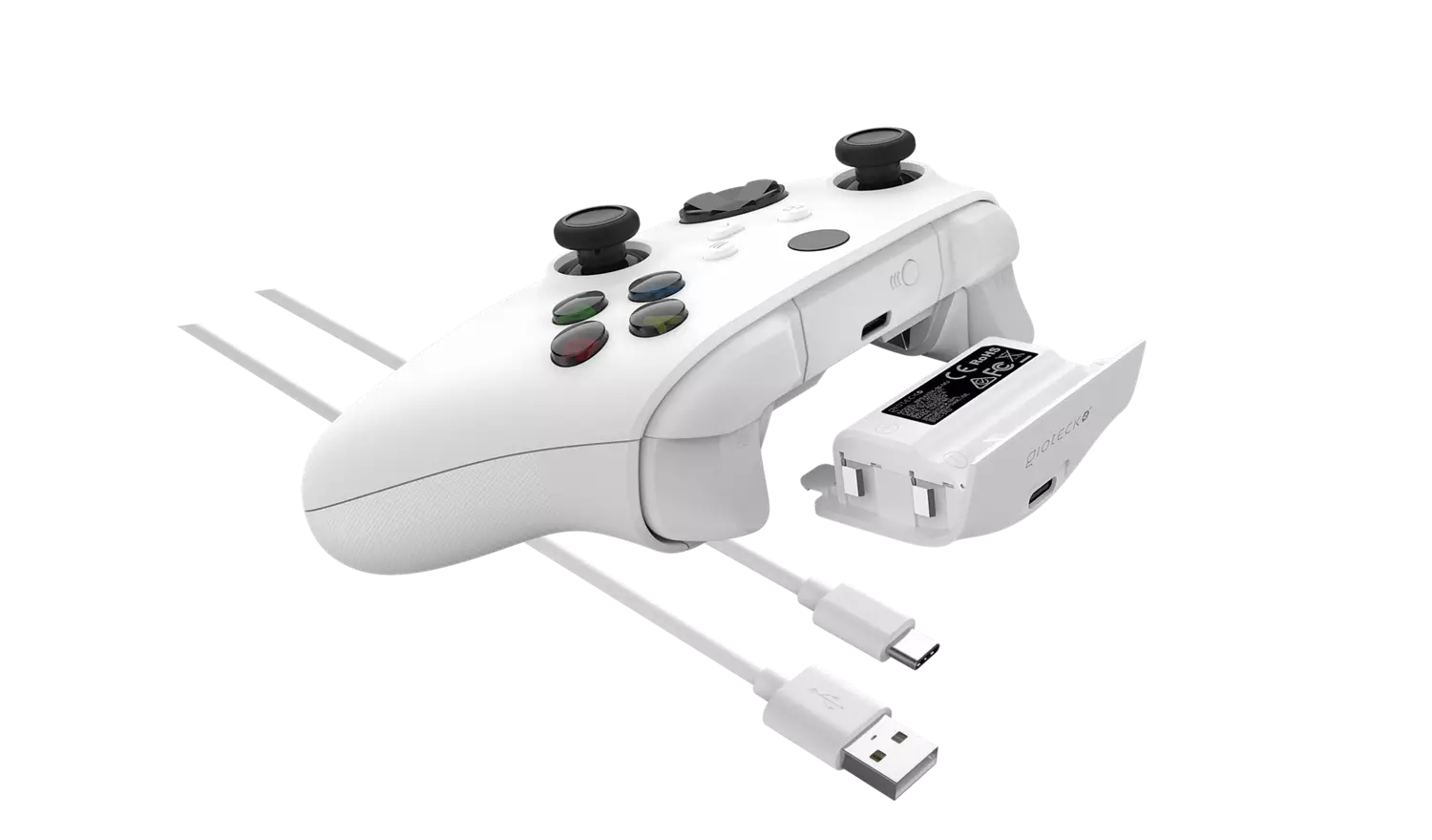 Gioteck - Pack de batterie BPSX blanc pour Xbox Series - flash vidéo