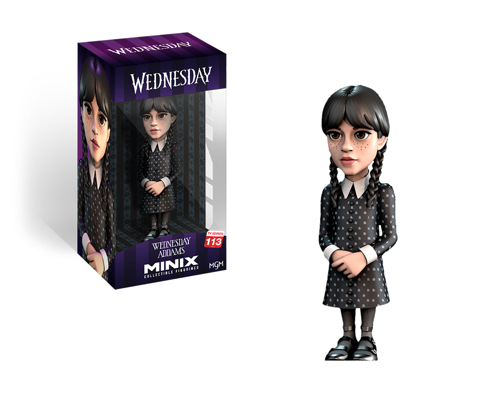 Minix - Netflix - Mercredi - Mercredi Addams - Figurine 12cm
