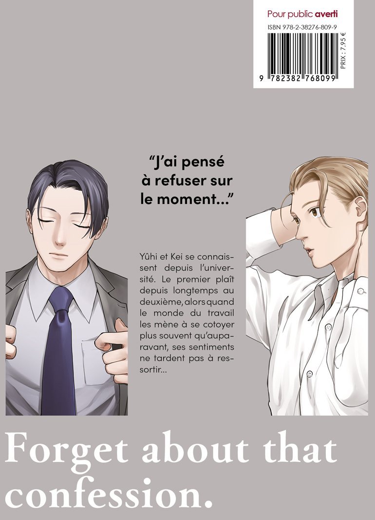 Forget about that confession - Livre (Manga) - Yaoi - Hana Book