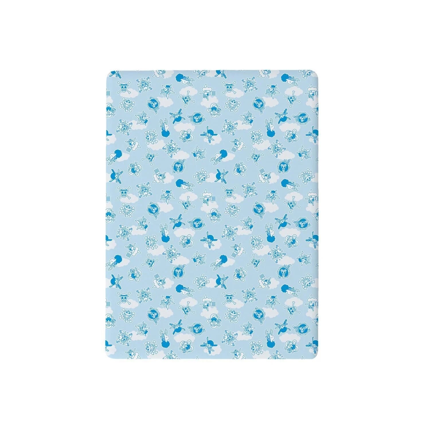 One Piece - Drap housse en coton "Logos" (190x90cm) - flash vidéo