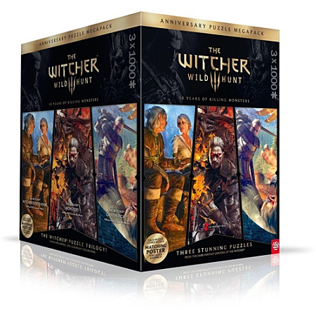Good Loot Puzzle - The Witcher 3: Wild Hunt - Puzzle "10 Years of Killing Monsters" 3 x 1000pcs