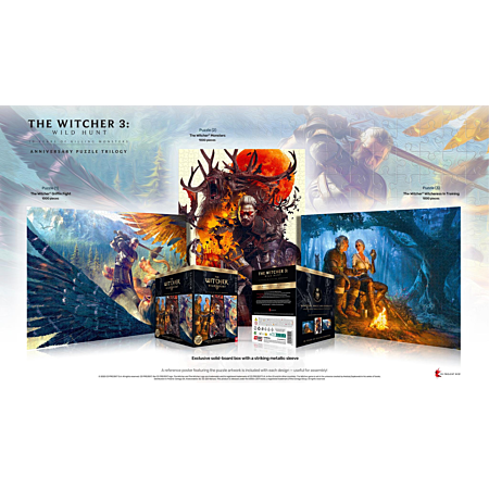 Good Loot Puzzle - The Witcher 3: Wild Hunt - Puzzle "10 Years of Killing Monsters" 3 x 1000pcs