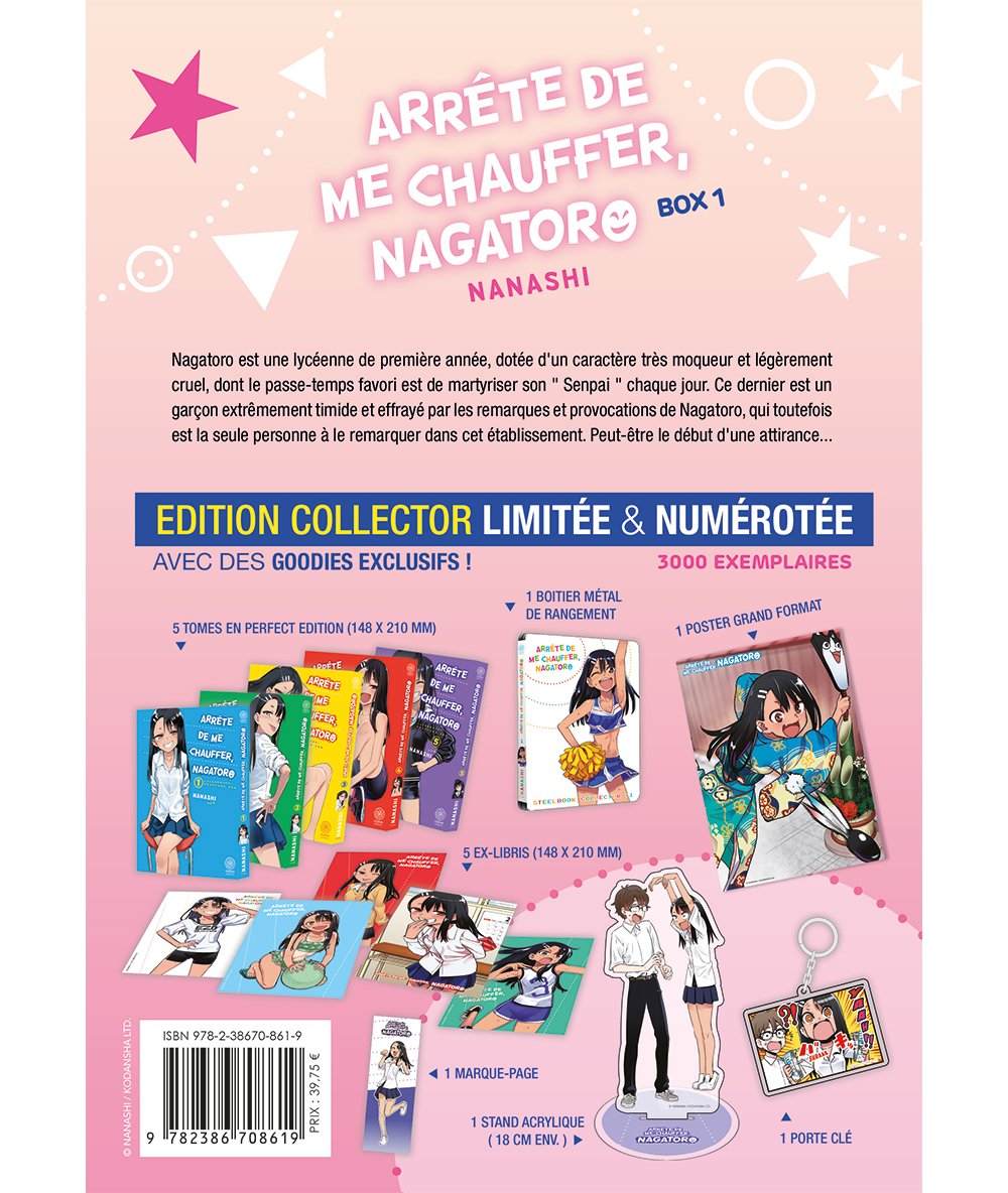 Arrête de me chauffer Nagatoro ! Partie 1 - Coffret Édition limitée numéroté (tomes 1 à 5)