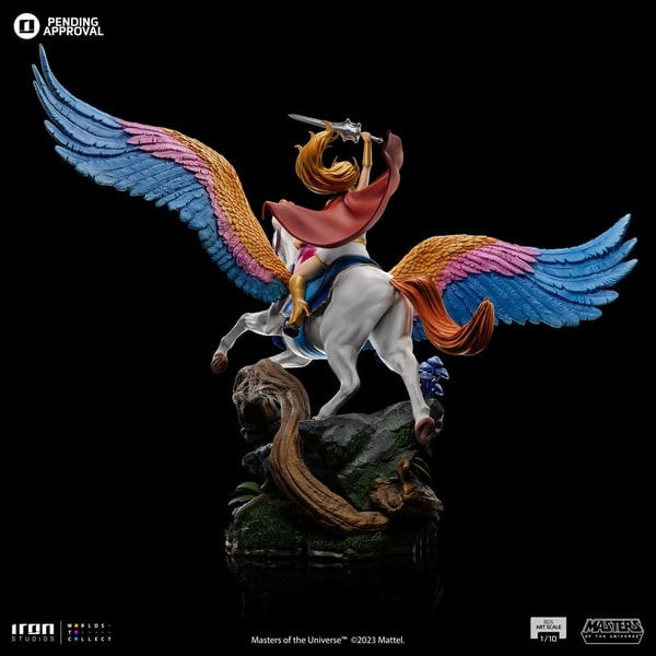 Iron Studios - BDS Art Scale 1/10 - Les Maîtres de l'Univers - She-Ra et Fougor Statue 42cm - flash vidéo