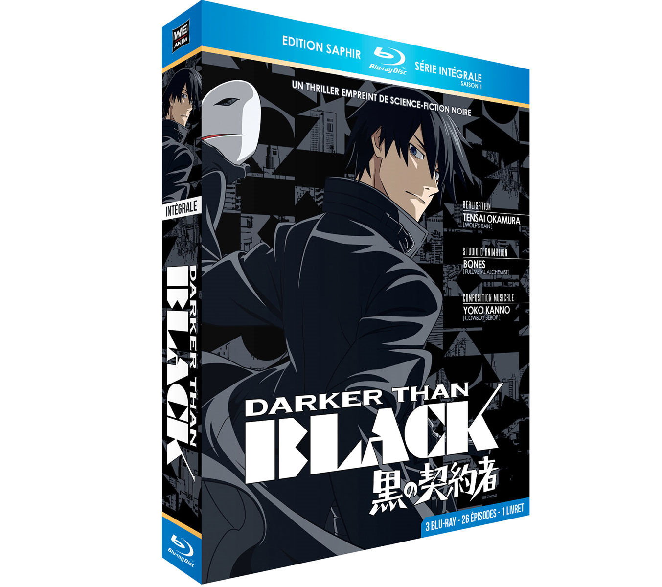 Darker Than BLACK - Intégrale (Saison 1) - Coffret Blu-ray + Livret - Edition Saphir