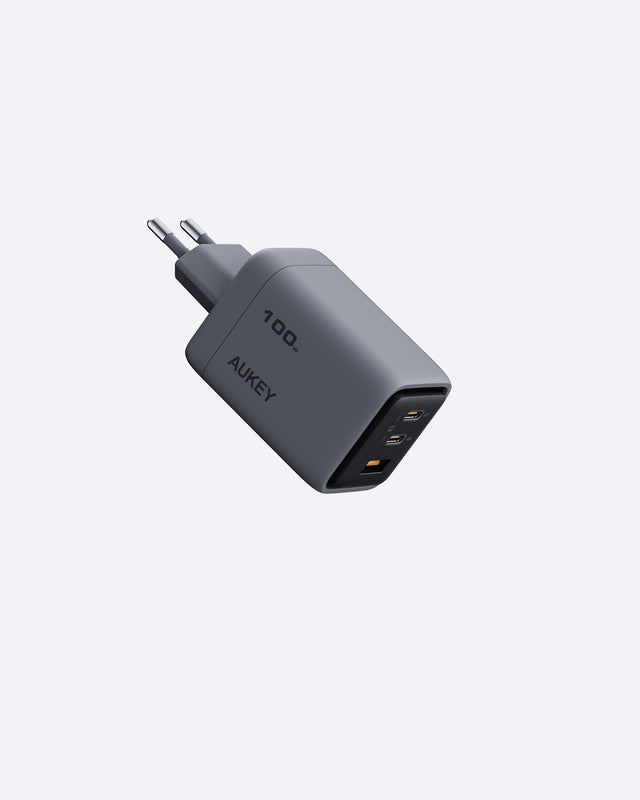 Aukey - Chargeur mural Comet Mini 30W GaN PD 1-Port Gris