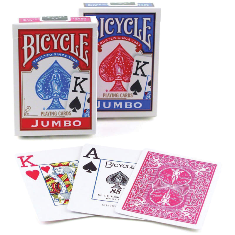 Bicycle - Carte de jeu Standard 56 pièce(s) Rider Back International Jumbo Index Duo Pack - flash vidéo
