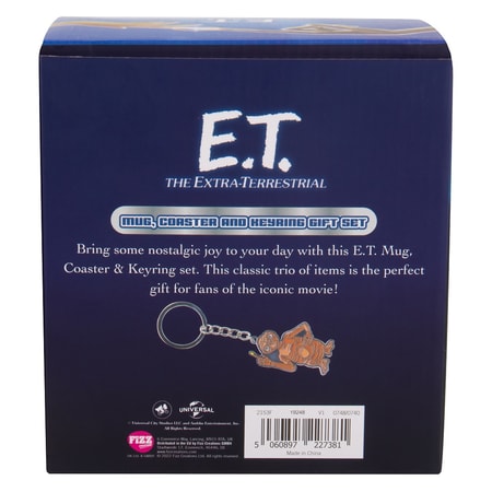 E.T., l'extra-terrestre - Coffret cadeau mug, dessous de verre et porte-clés