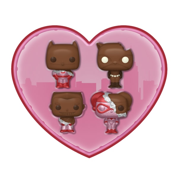 Funko Pocket Pop! Keychain 4-Pack: DC Comics - Valentines Chocolate Box - flash vidéo
