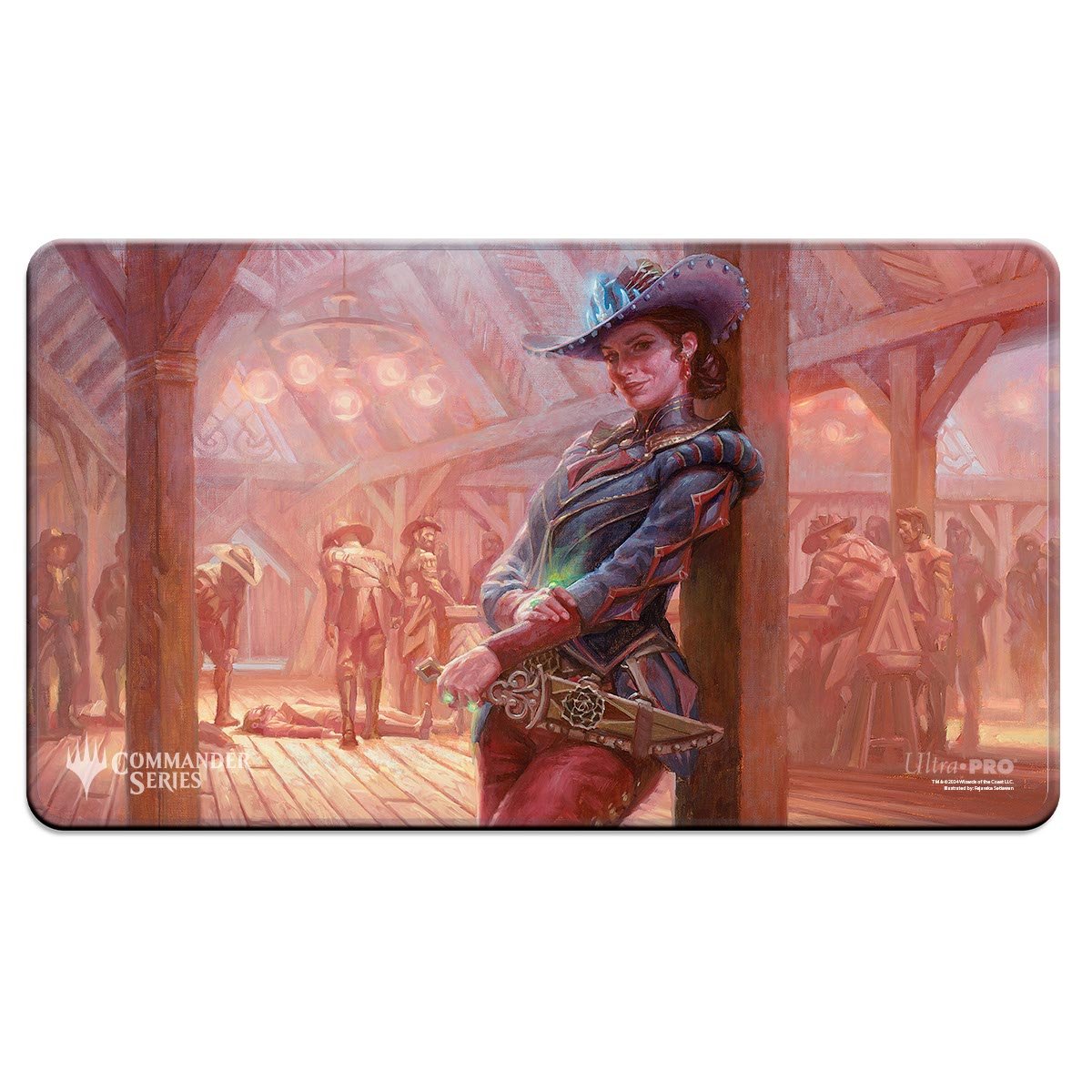 Ultra Pro - Magic: The Gathering - Outlaws of Thunder Junction - Tapis de jeu Marchesa, marchande de mort (60 x 34 cm) - flash vidéo