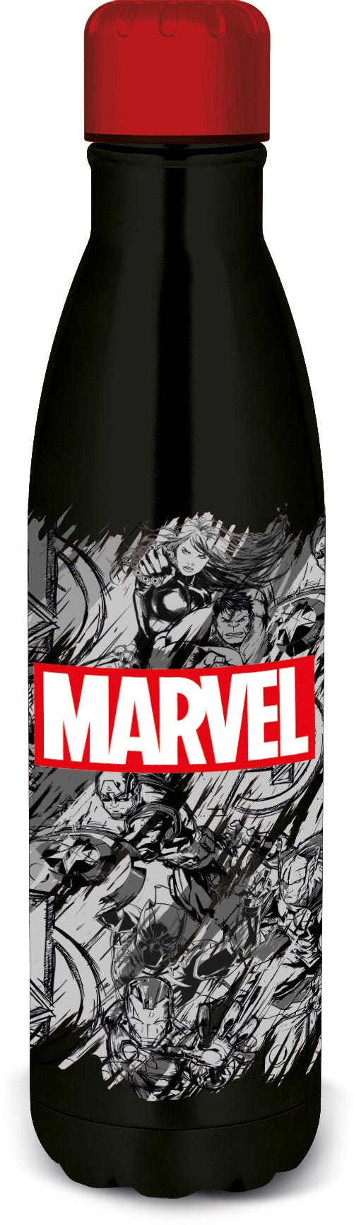 Marvel - Bouteille d'eau Spirit en aluminium Marvel Patern - 780ml - flash vidéo