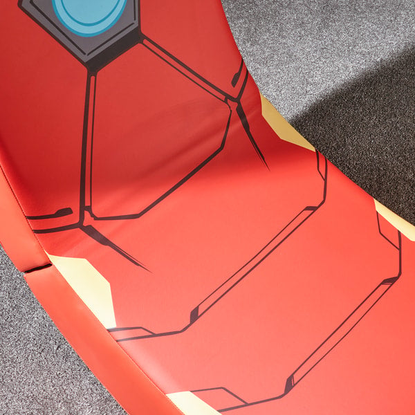 X Rocker - Siège de jeu Video Rocker Icon Marvel officiel Iron Man - flash vidéo