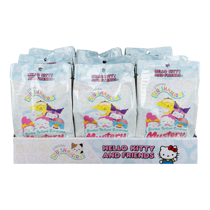 Hello Kitty and Friends - Assortiment en Blind Bag de Peluche Squishmallows Porte-clés 10cm (9 pcs)