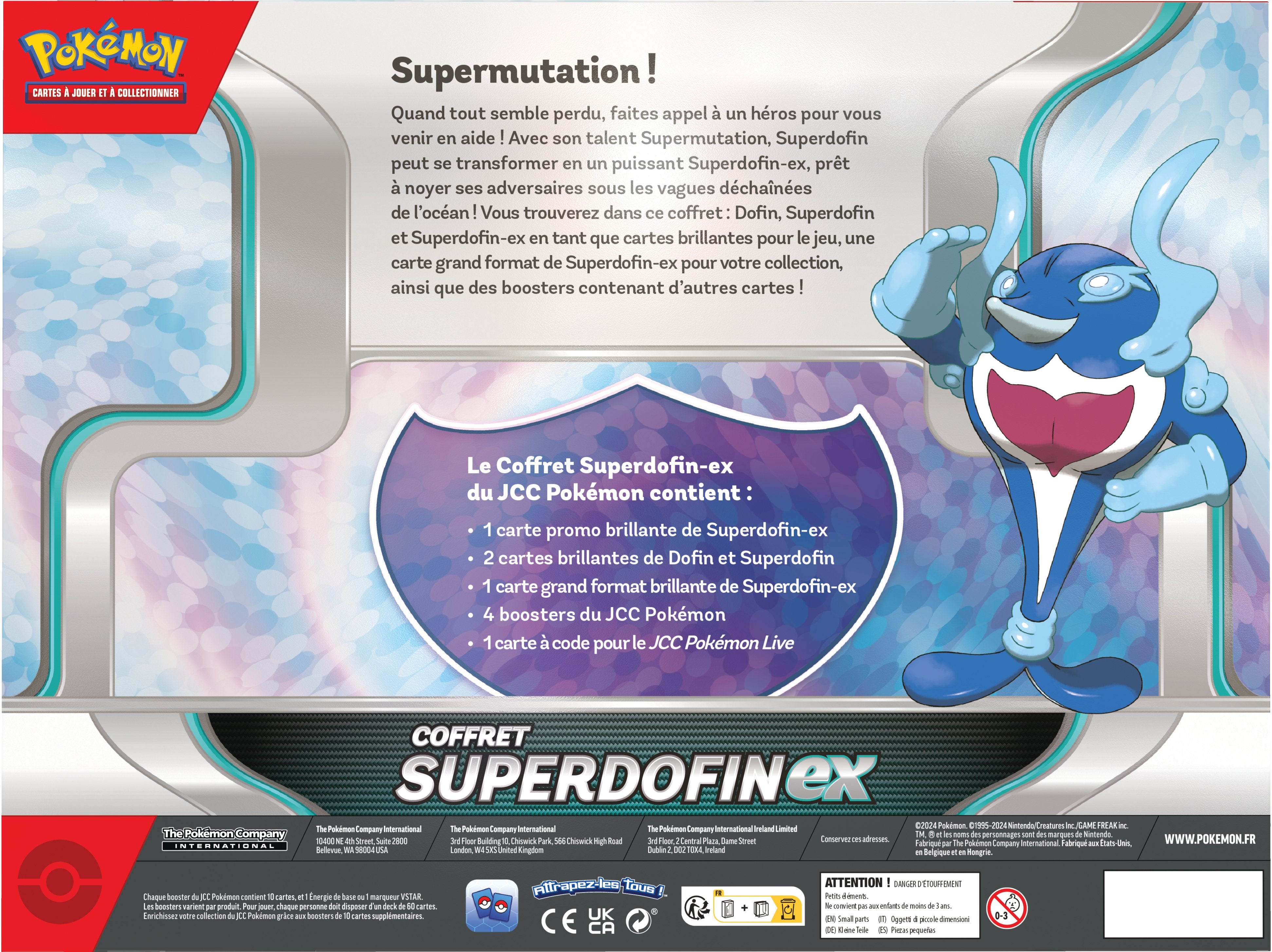 Pokémon JCC - Coffret Superdofin-ex - flash vidéo