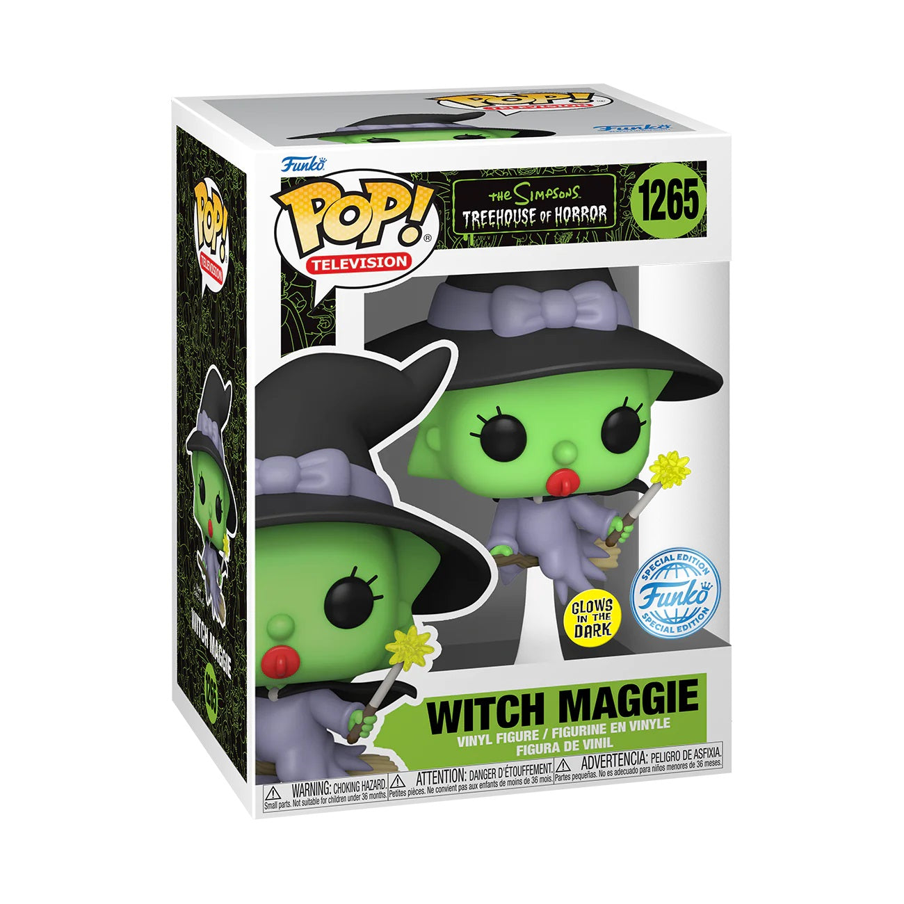 Funko Pop! TV: The Simpsons: Treehouse of Horror - Witch Maggie (Glow in the Dark)
