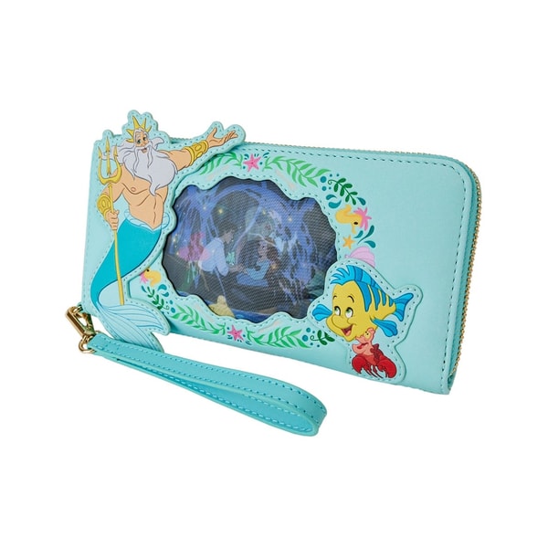 Loungefly: Disney - The Little Mermaid - Ariel Princess Lenticular Zip Around Wallet - flash vidéo