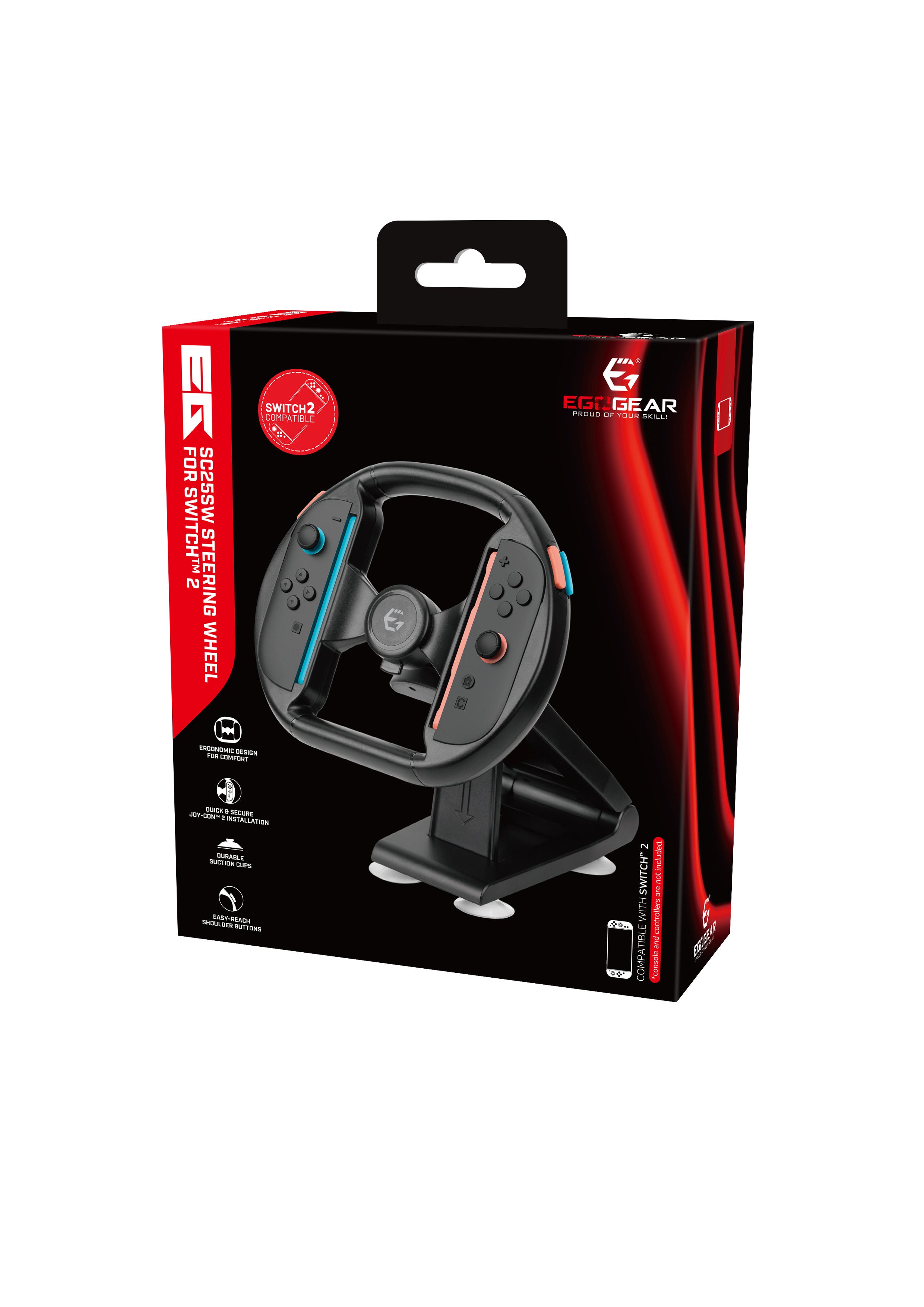 EgoGear - Volant SC25 pour Joy-Con de Switch 2