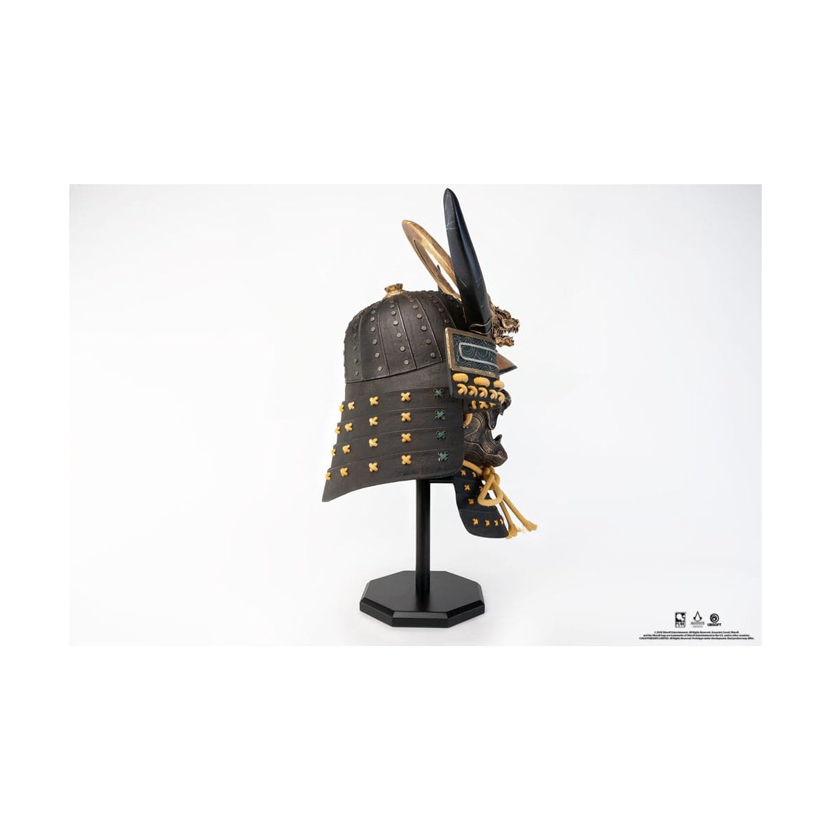 PureArts - 1:1 Scale Replica - Assassin's Creed Shadows - Réplique du Casque de Yasuke 63cm - flash vidéo