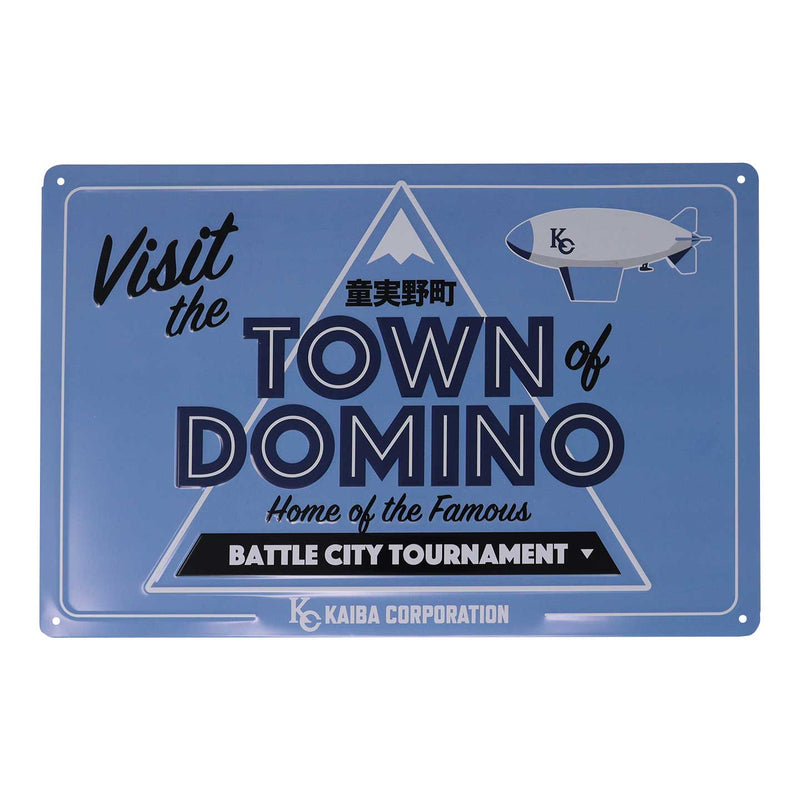 Yu-Gi-Oh! - Réplique plaque en tôle "Ville de Domino"