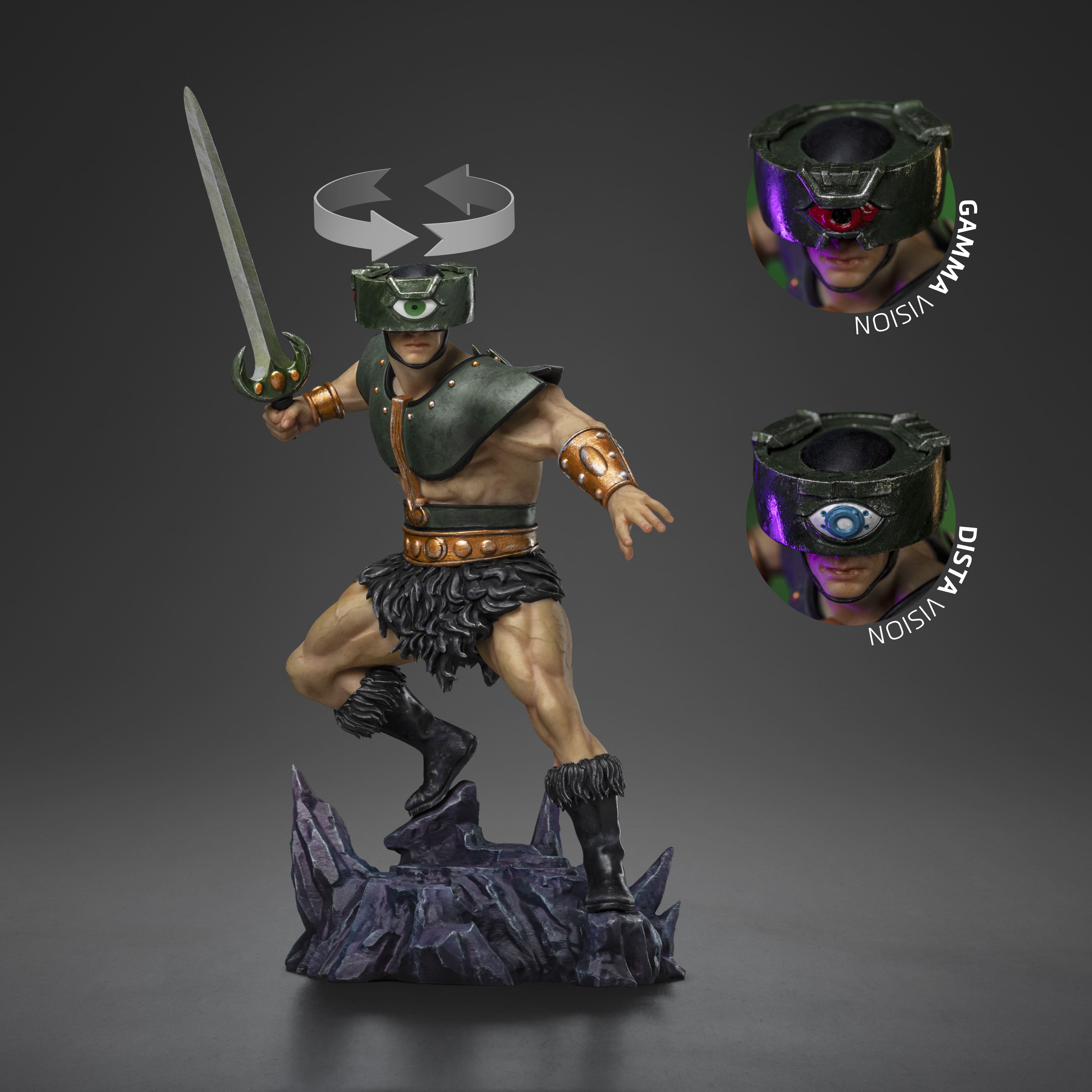 Iron Studios - Art Scale 1/10 - Masters of the Universe - Triklops Statue 24cm - flash vidéo