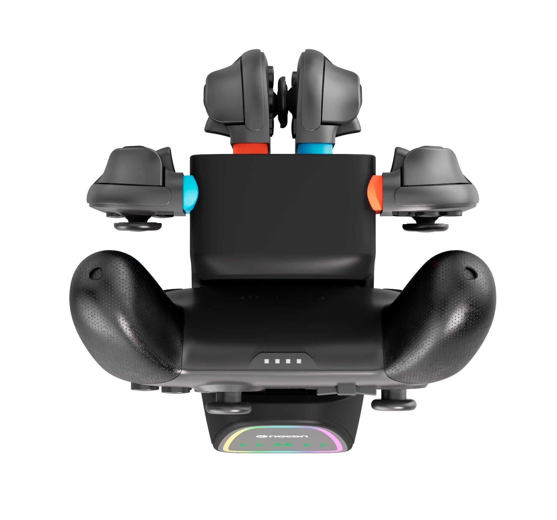 Chargeur Quadpro + RVB pour Manette Pro et 4 Joy-Con Nintendo Switch 2