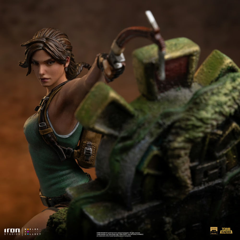 Iron Studios - Deluxe Art Scale 1/10 - Tomb Raider - Lara Croft Statue 36cm - flash vidéo
