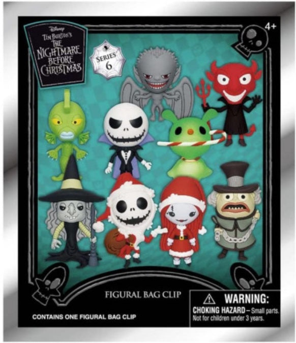 Disney - L'Étrange Noël de monsieur Jack - Assortiment en blind box de figurines de sac de collection en mousse (Série 6) (24 pcs) - flash vidéo