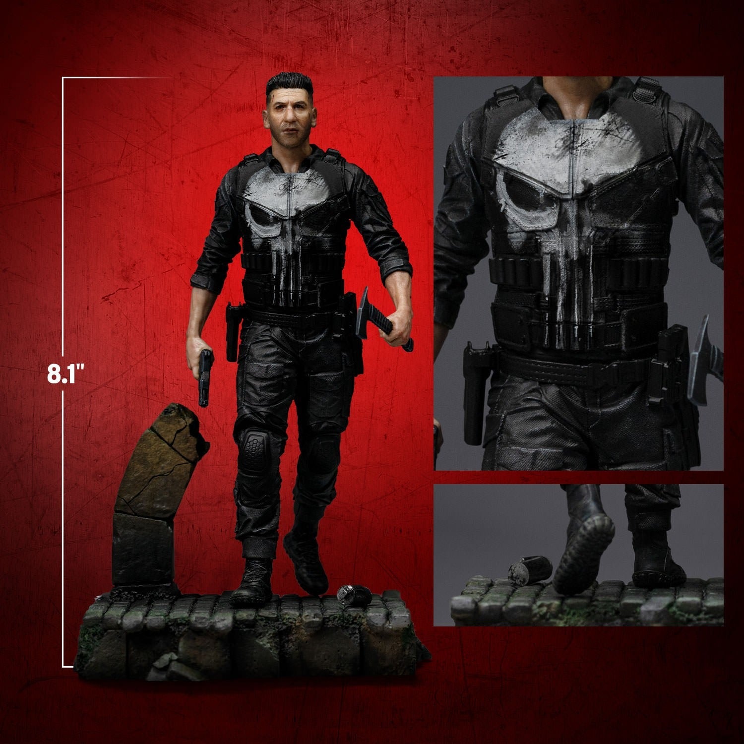 Iron Studios - Art Scale 1/10 - Marvel - Daredevil: Born Again - Punisher Statue 21cm