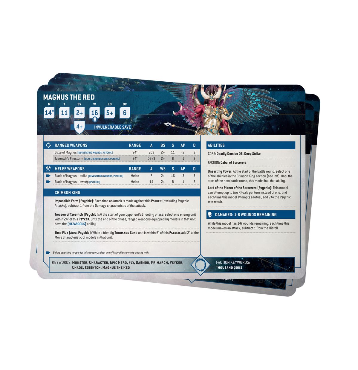 Datasheet Cards: Thousand Sons (Anglais)