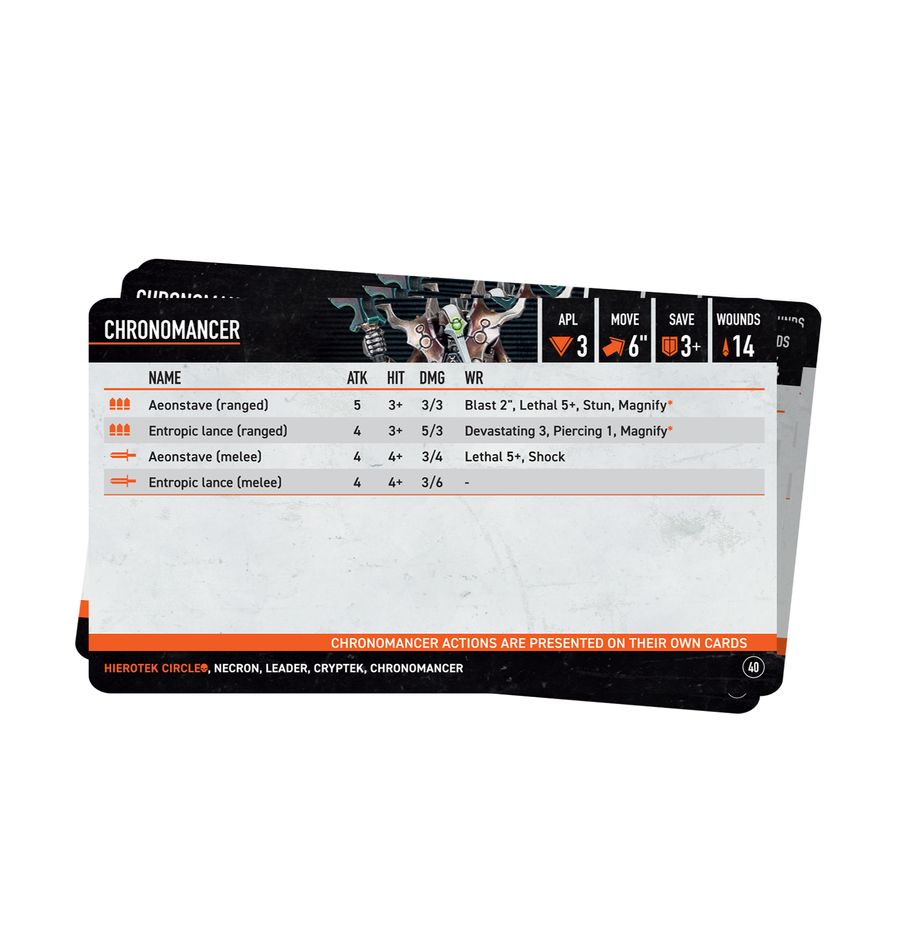 Kill Team: Hierotek Circle – Datacards (Anglais) - flash vidéo