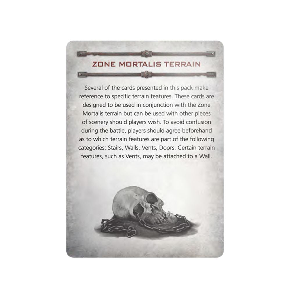 ZONE MORTALIS GANG TACTICS CARDS - flash vidéo