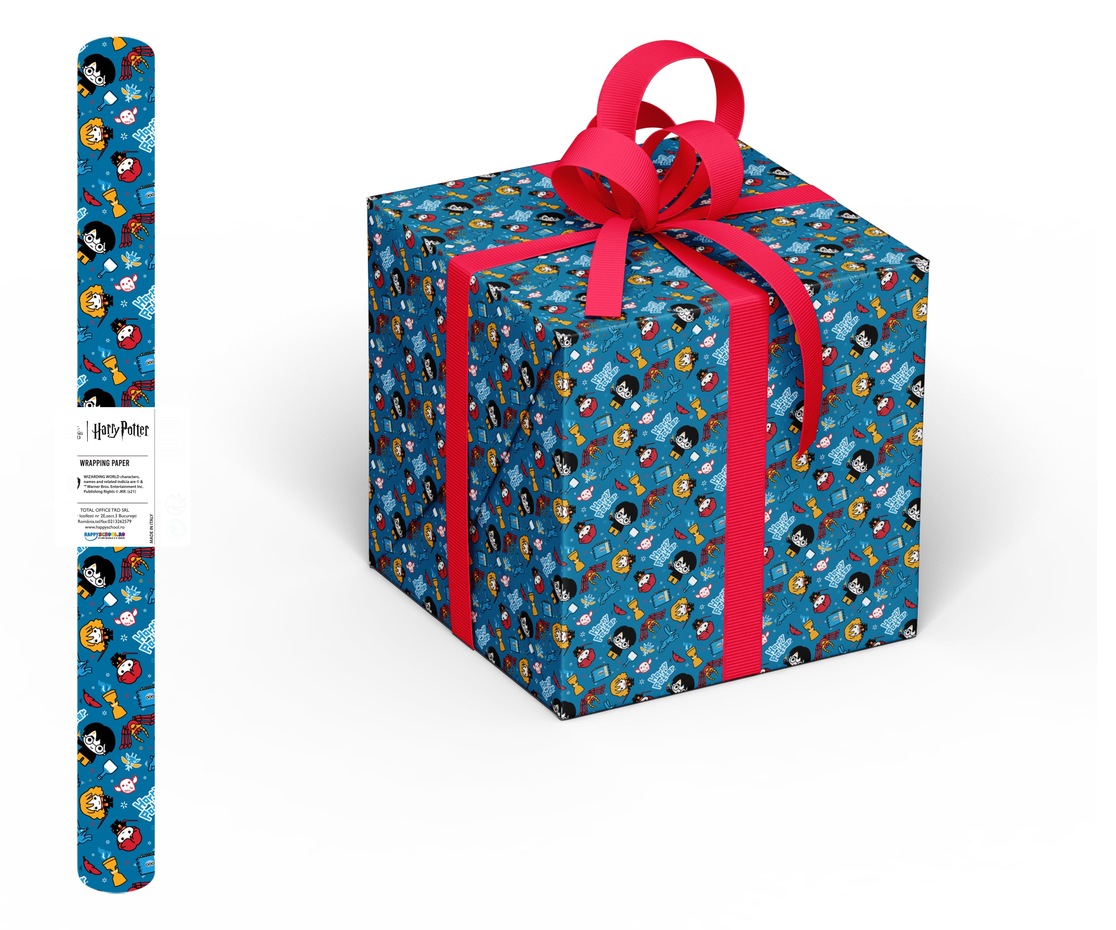 Harry Potter - Papier cadeau Chibi 70cm x 200cm - flash vidéo