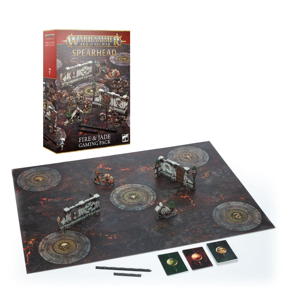 Warhammer Age of Sigmar: Spearhead – Fire & Jade Gaming Pack (Anglais) - flash vidéo