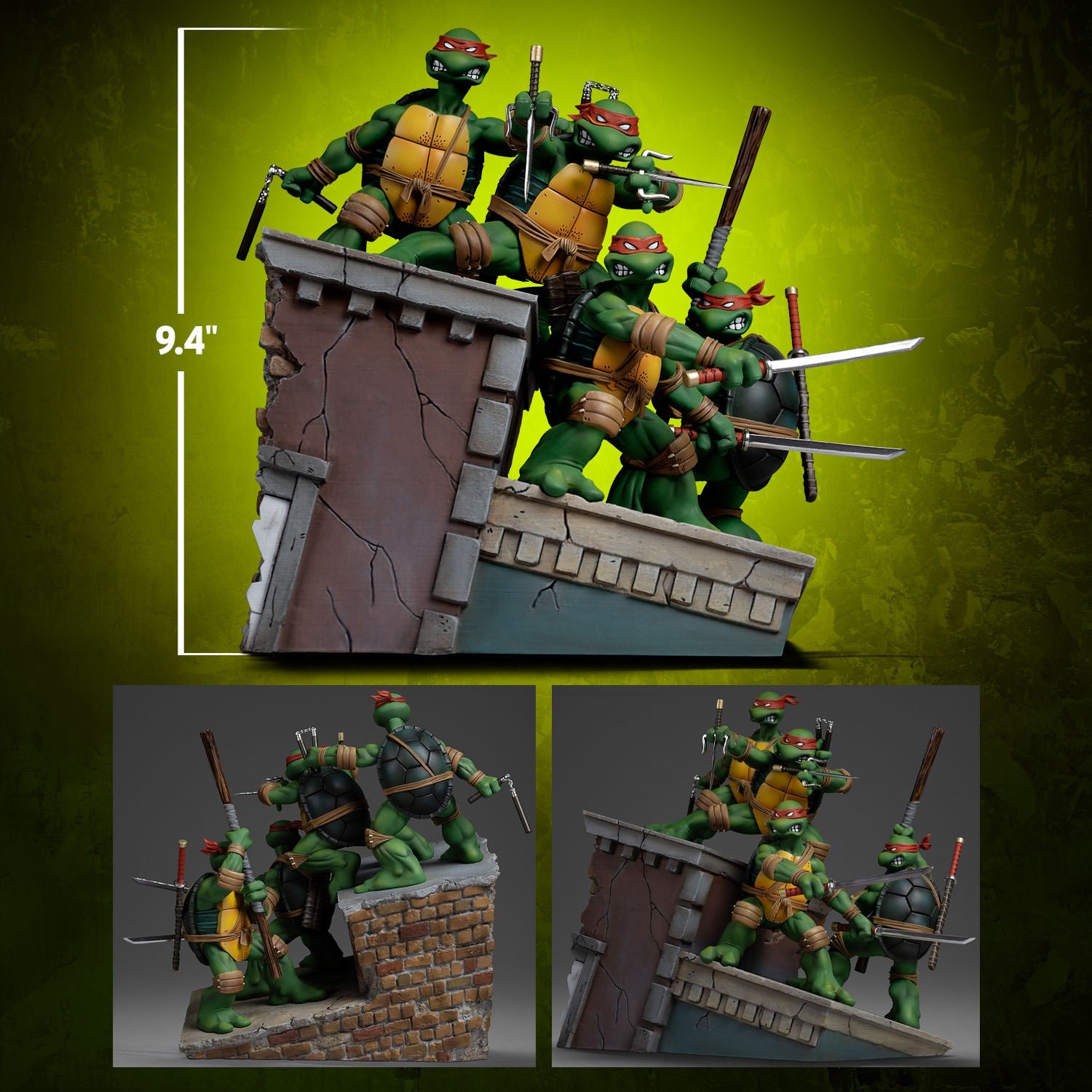 Iron Studios - Deluxe Art Scale 1/10 - Teenage Mutant Ninja Turtles - Eastman Cover Version Statue 24cm