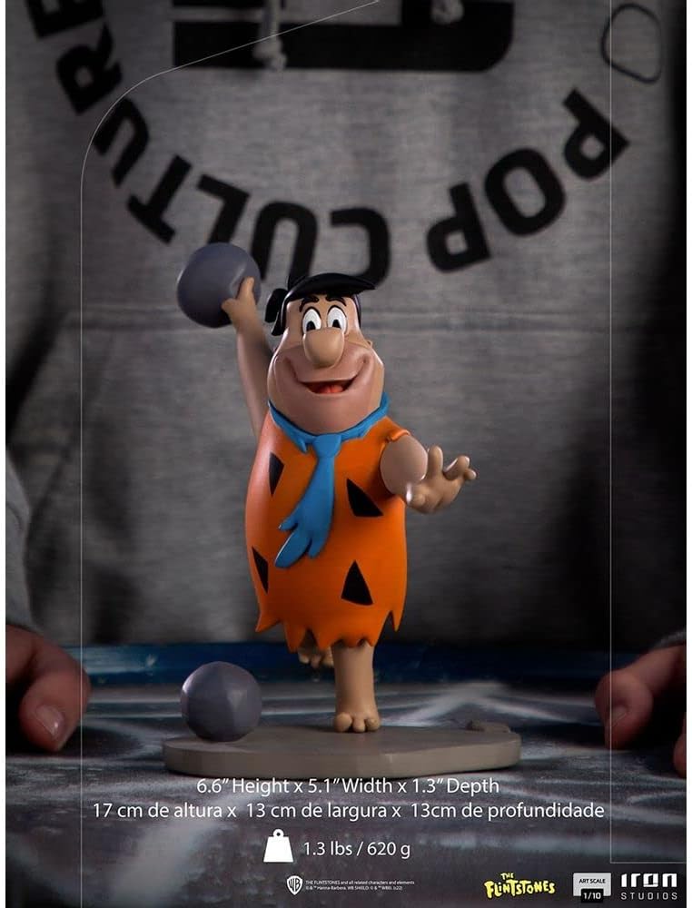 Iron Studios - Arts Scale 1/10 - The Flintstones - Fred Flintstone Statue 17cm - flash vidéo